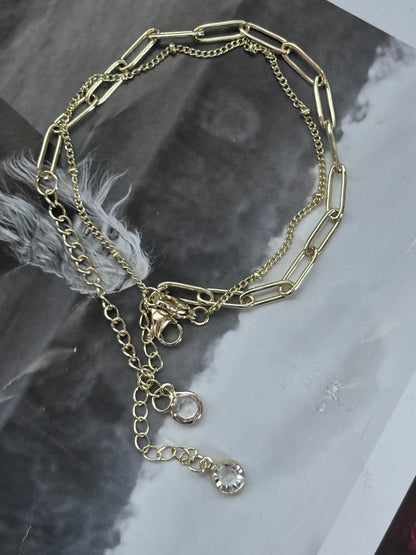 The Lila: Double Bracelet (available in silver or gold)