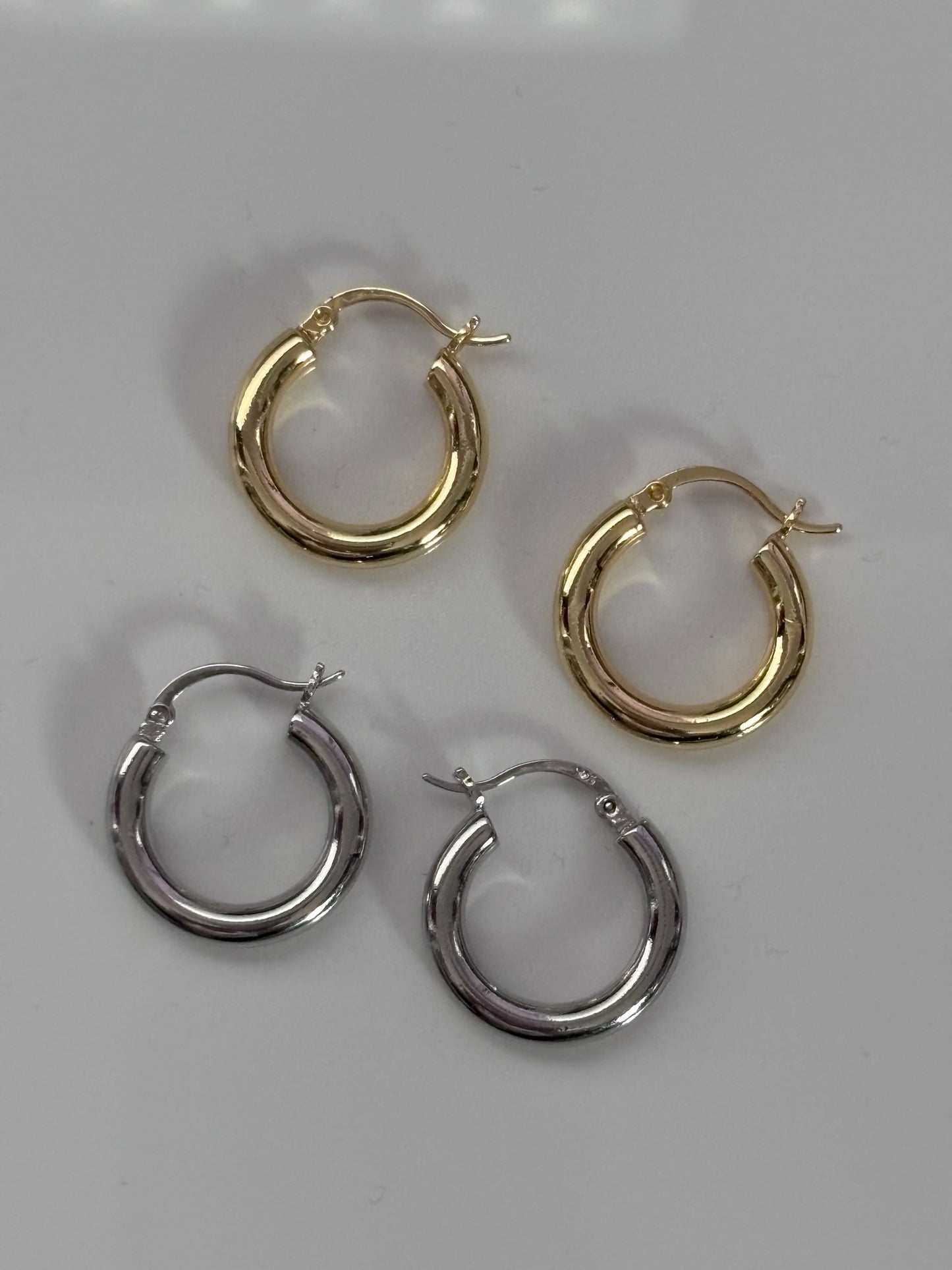 The Staple: Hoop Earrings in Silver or Gold