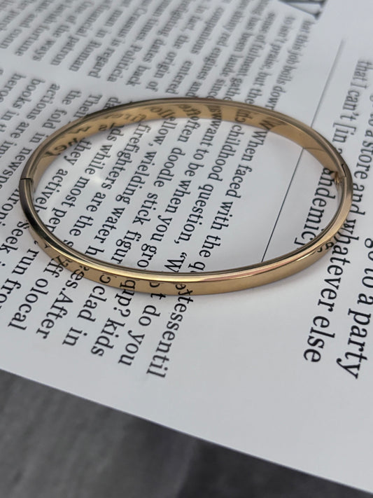 The Stackable - Slimline Gold Plated Bangle