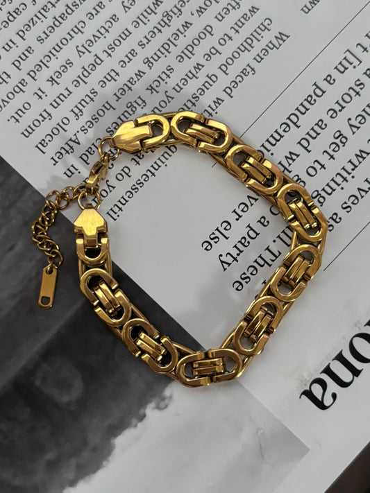 The Cog: Gold Plated Bracelet