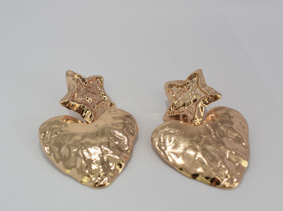 Karisma Gold Heart Earrings