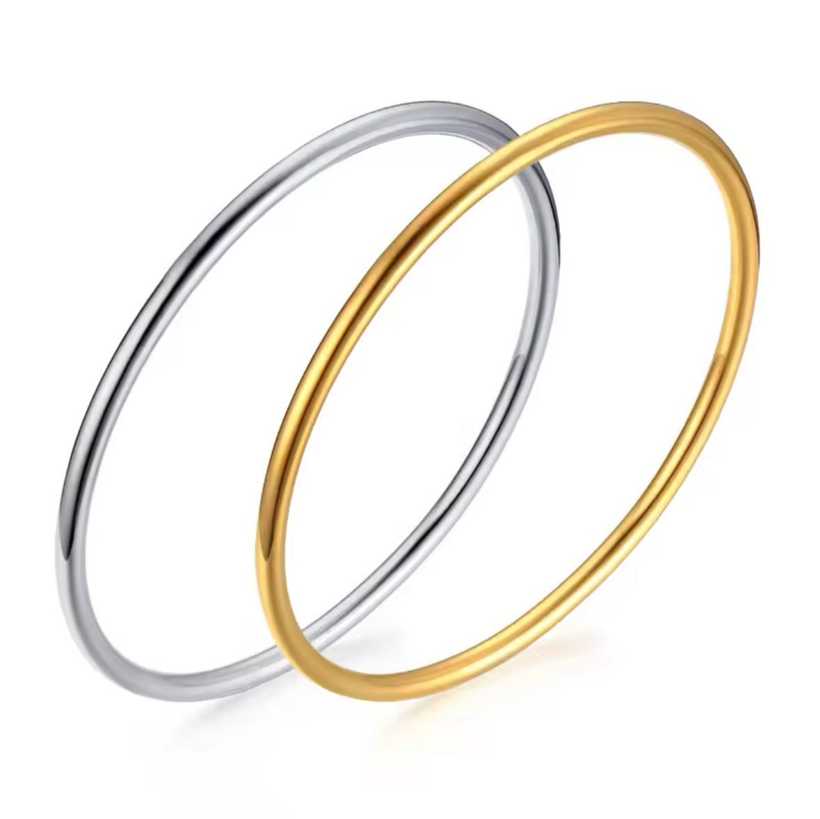 The Emma: Solid Silver or Gold Plated Bangle