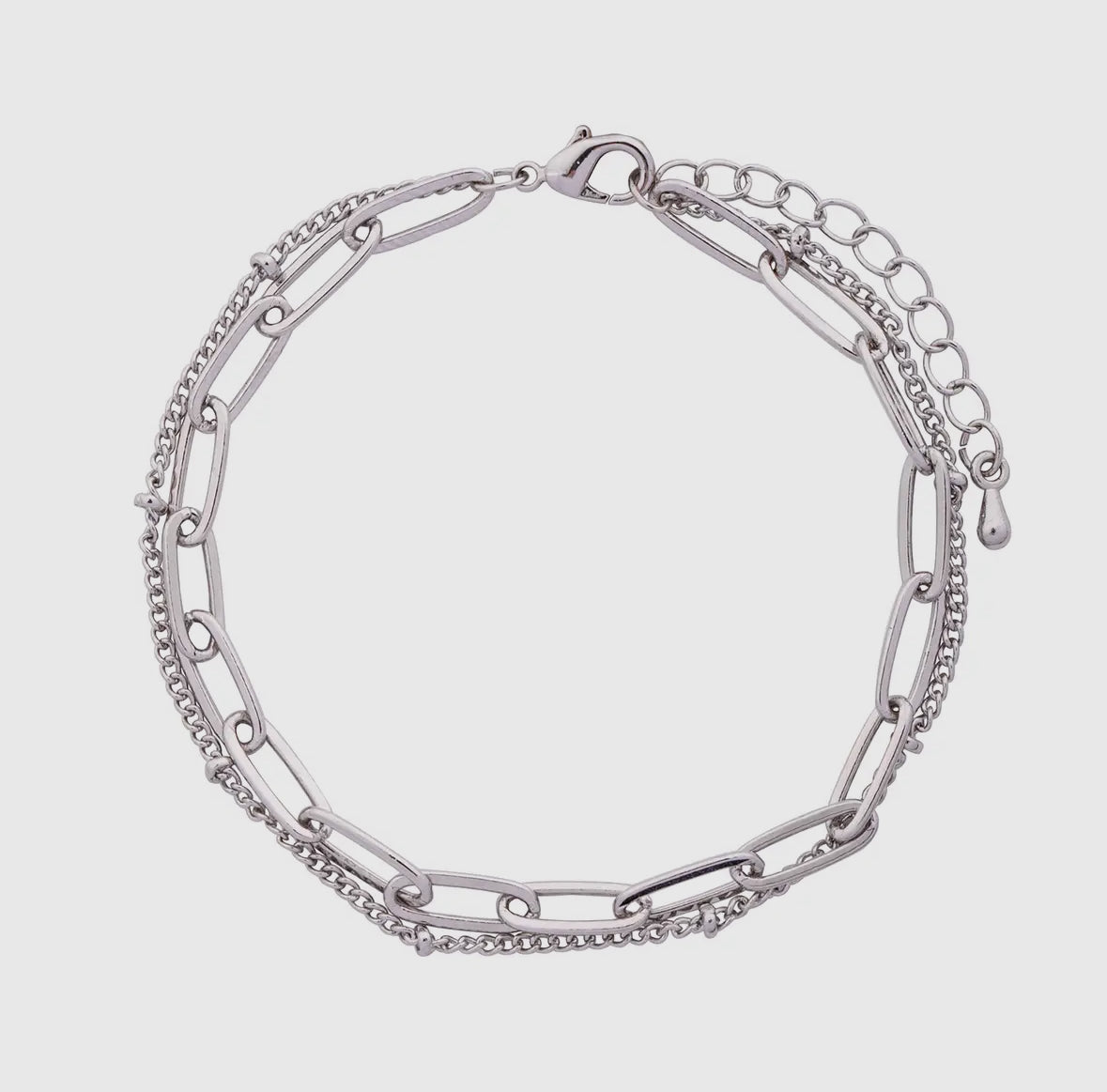 The Lila: Double Bracelet (available in silver or gold)