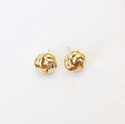 The knot: 18k gold plated earrings