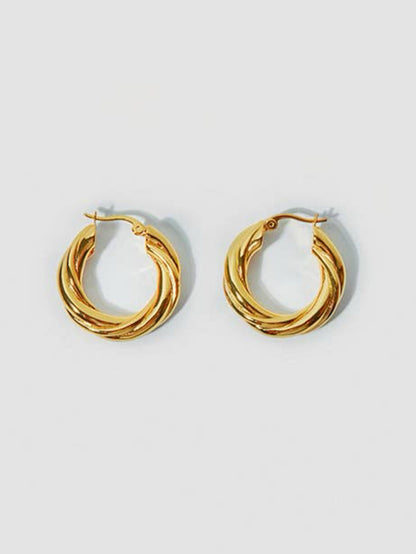 The Rachel: 18k gold plated earrings