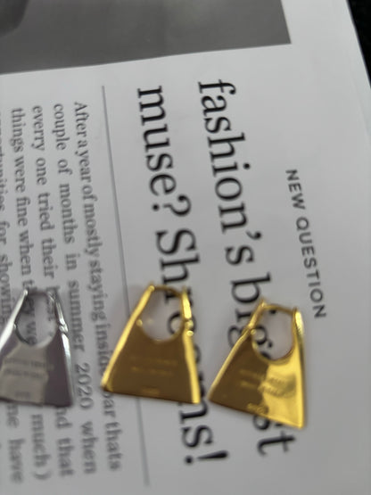 The Ghost: Triangle Earrings