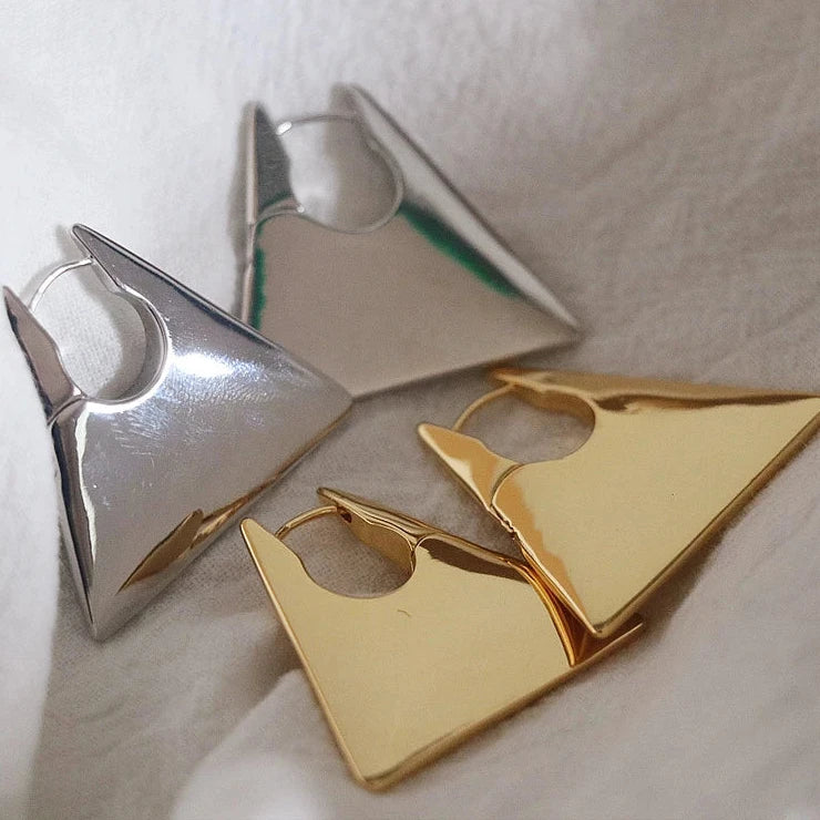 The Ghost: Triangle Earrings