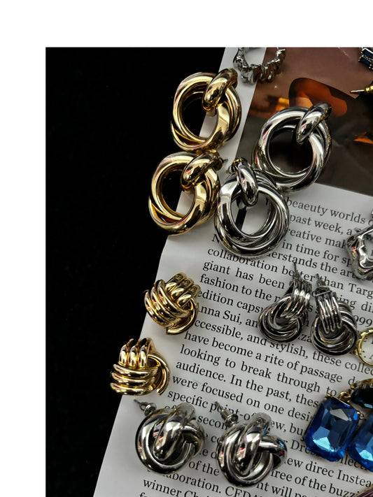 The Revivals: Earrings in Silver and Gold