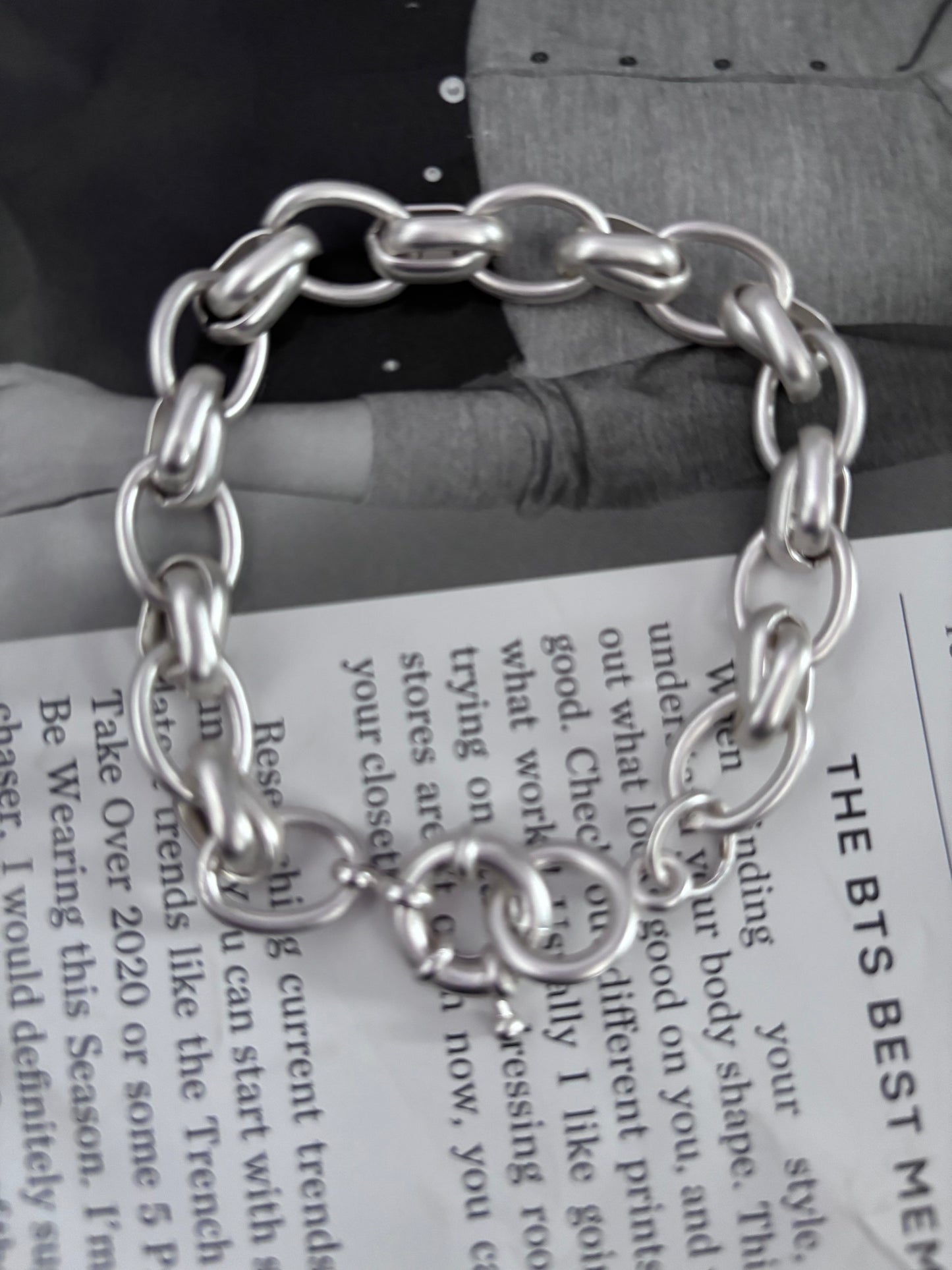 Multi link chain Bracelet Available In Antique Look Matt Silver or Antique Look Gold