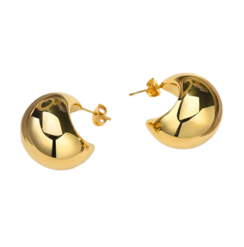 The rain drops: Earring available in 3 styles in gold