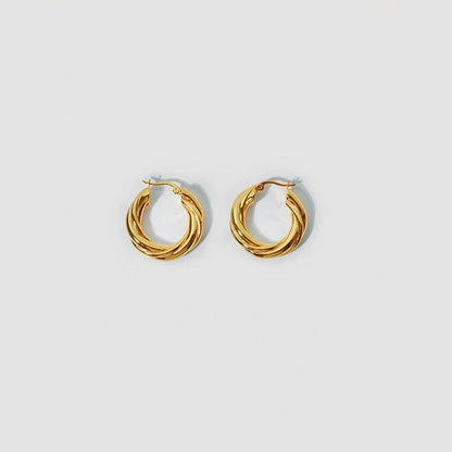 The Rachel: 18k gold plated earrings